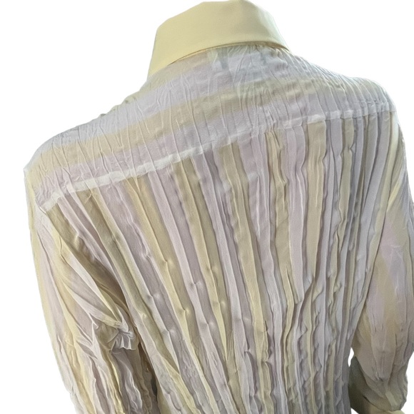 Clothing Company by Notations Vintage Long Sleeve Button Up, Yellow White | XL - Picture 10 of 16